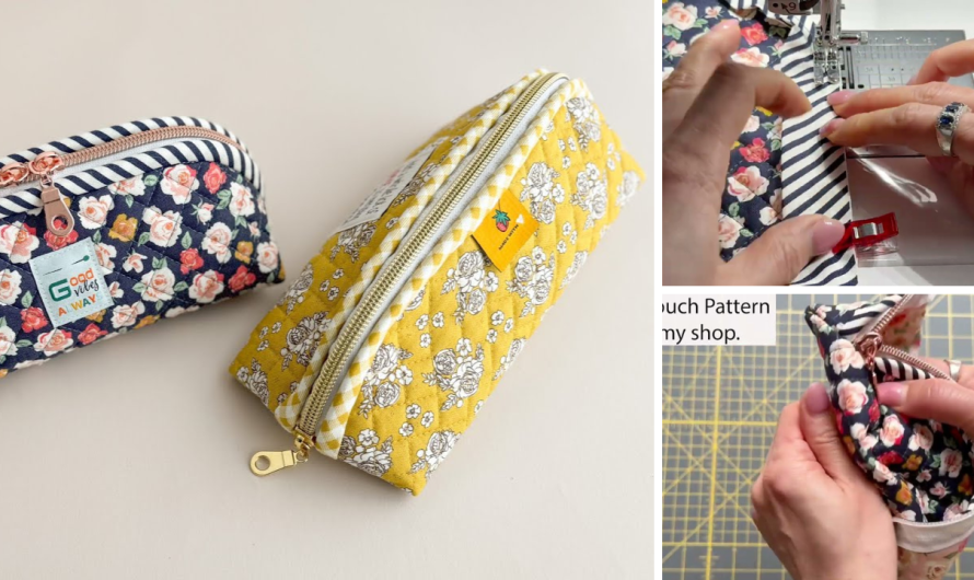 Sewing BloomBerry Zipper Pouch Panel