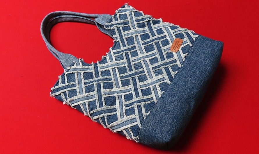 Sewing a Luxury Tote Bag from Old Jeans