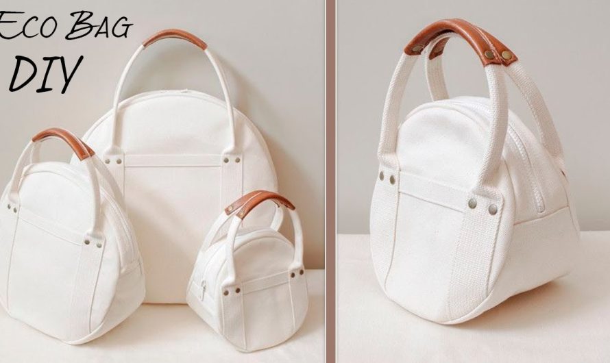 DIY Sewing Eco Canvas Cotton Purse Bag at Home: A Practical and Sustainable Idea