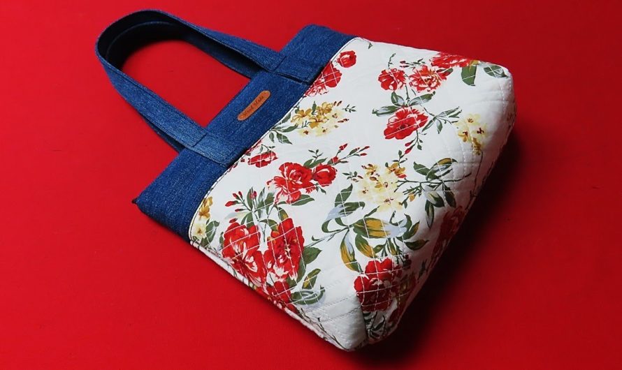 Sewing a Mini Tote Bag from an Old Shirt & Jeans