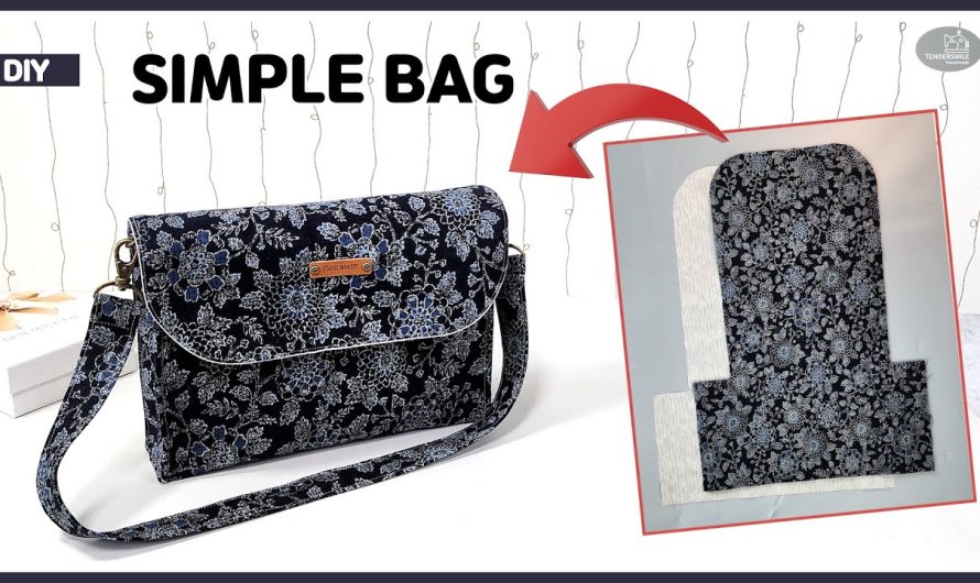 How to Make a Simple Sewing Shoulder Bag with One Pattern