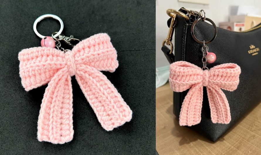 Tiny Charm: How to Crochet a Bow Keychain