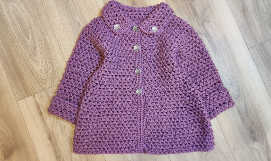 Crocheting a Beaded Cardi-Coat for Girls: A Step-by-Step Guide
