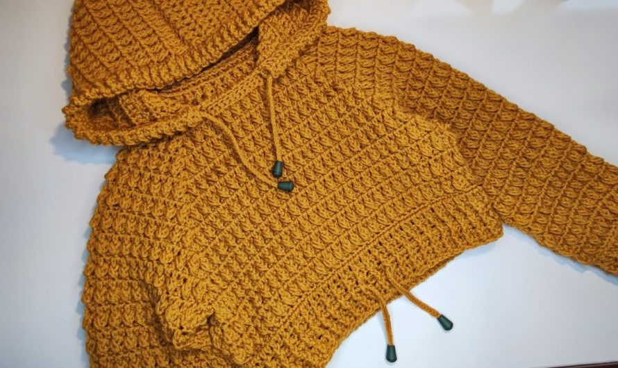 How to Crochet a “November” Hooded Sweater for Children