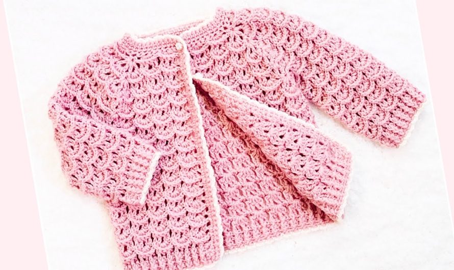 How to Crochet the “Little Shells” Cardigan for Girls