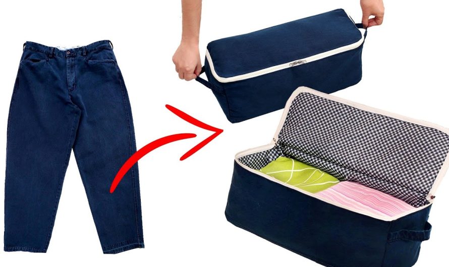 How to Sew a Travel Bag Out of Old Jeans with Your Own Hands