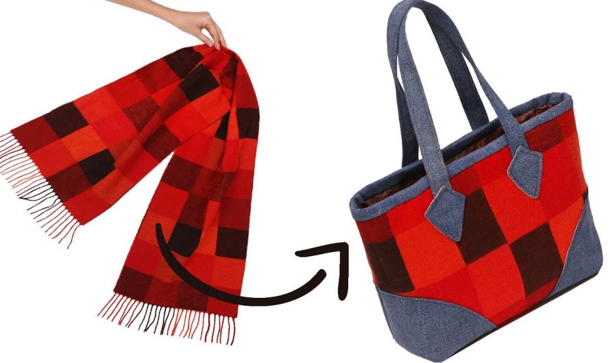 The Upcycled “Midnight Bloom” Knot Bag: A No-Sew Scarf Transformation