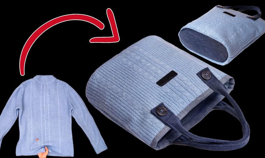The Upcycled “Highland Tweed” Bucket Bag: A Sweater Transformation
