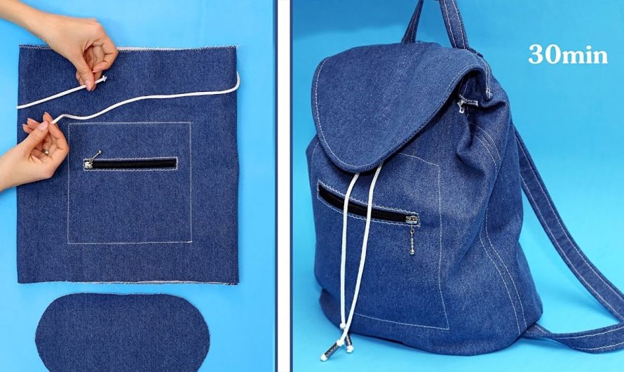 Denim Revival: The “Pocket-Front Upcycle” Backpack – A Tailored Sewing Tutorial